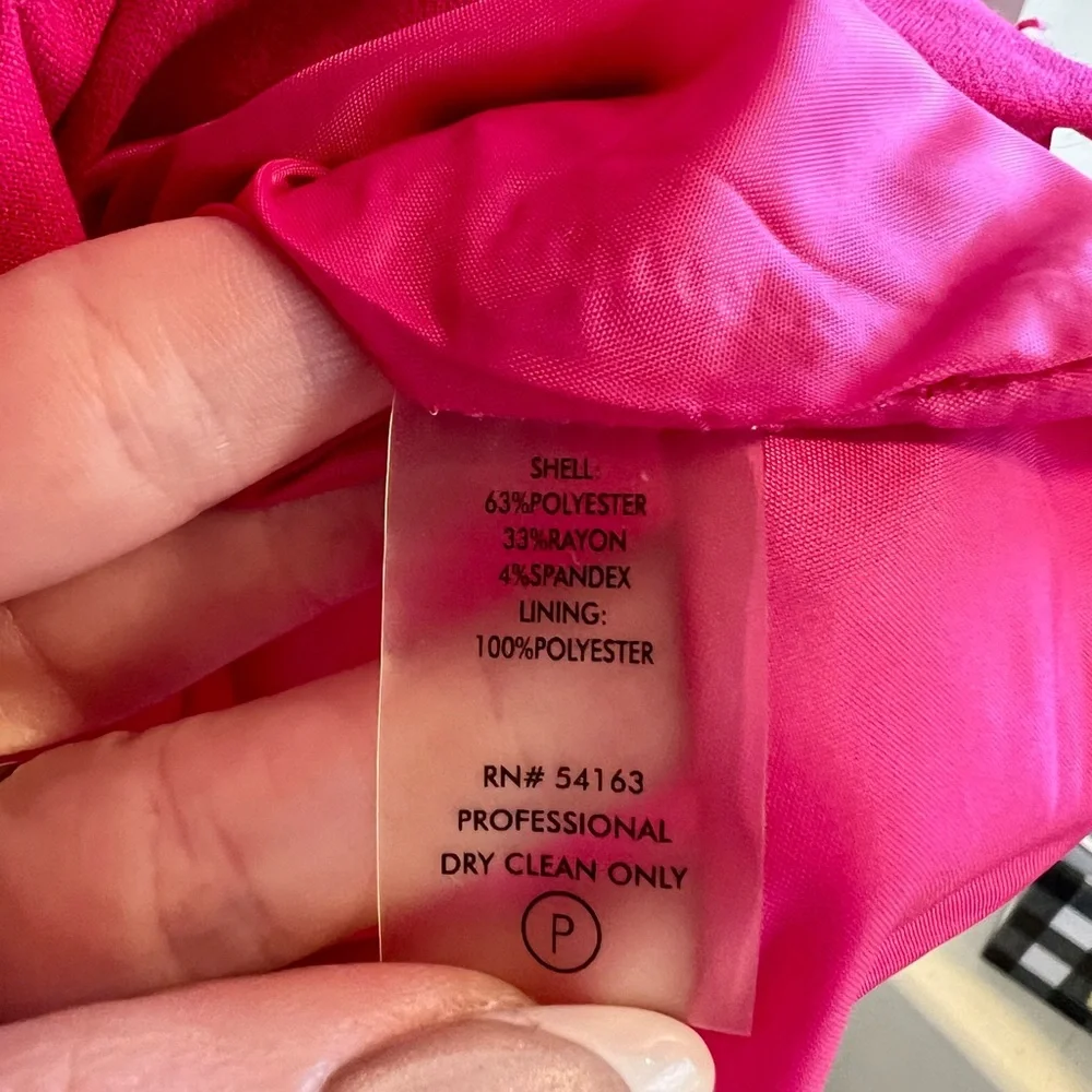 Calvin Klein Vibrant Pink Midi Dress - Picture 5 of 6
